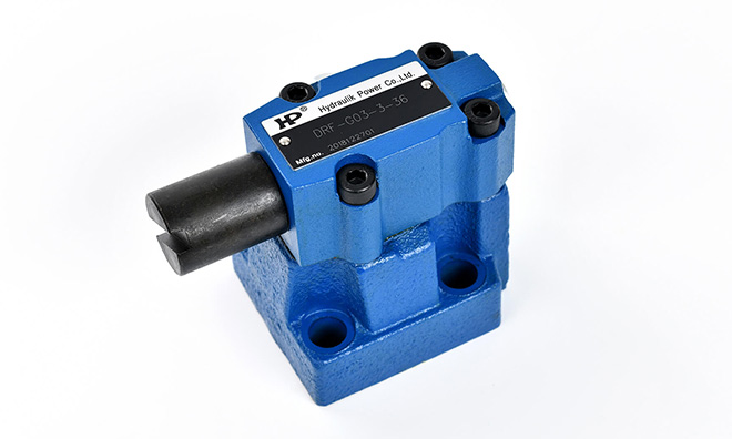 壓力閥中的低噪音先導溢流閥